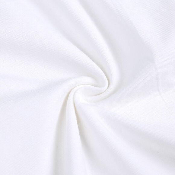 *MONOGRAM* BABY ROMPER-NWT Short Sleeve Short Bodysuit Double Zip Cotton White - Picture 10 of 16